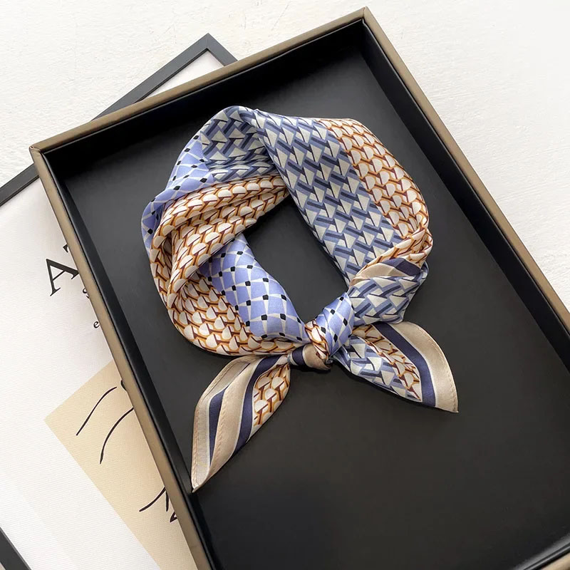 Silk Scarf Square - Yeni eşarp kadın bahar baskılı %