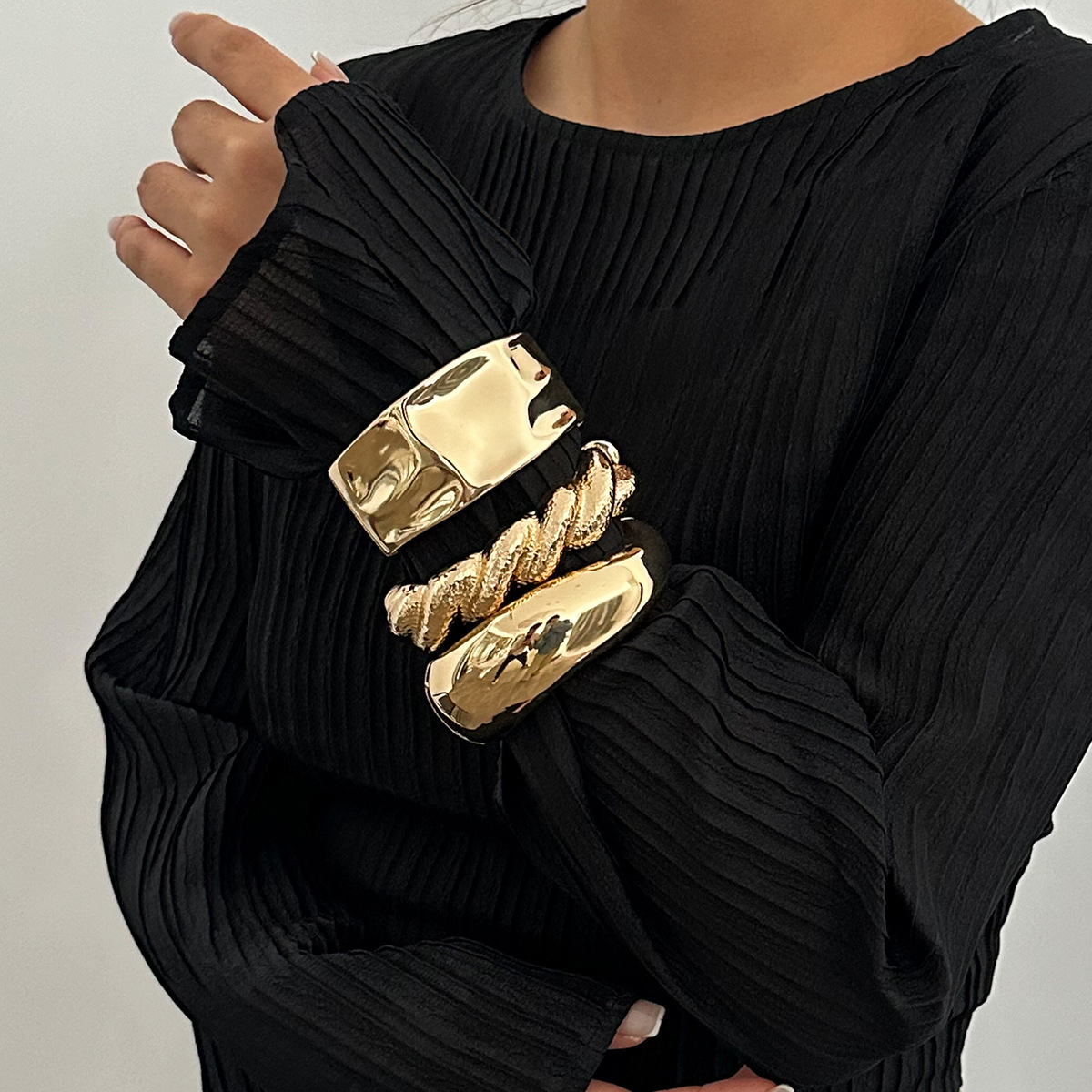 Vintage Altın Renk Hip Hop Met - Women'S Emo Accessories incelemesi ve fiyatı