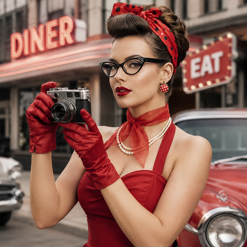 Kadınlar 1950'ler Rockabilly K - Women'S Accessories In The 1950S incelemesi ve fiyatı