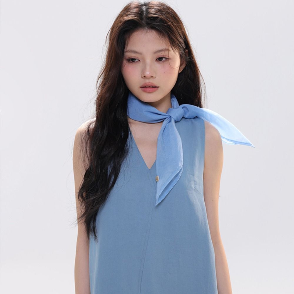 Retro Düz Renk Küçük Kare Eşar - Silk Scarf Square incelemesi ve fiyatı